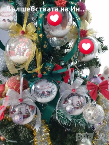 Коледни топки със снимка , снимка 2 - Коледни подаръци - 51938190