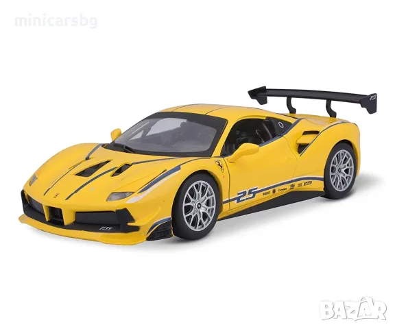 Метални колички Ferrari 488 Challenge №25 – 1:24