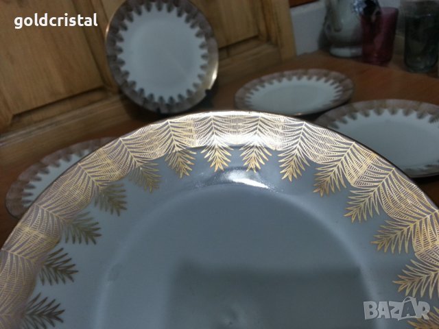 Стар немски порцелан Бавария чинии за десерт , снимка 4 - Антикварни и старинни предмети - 39896539