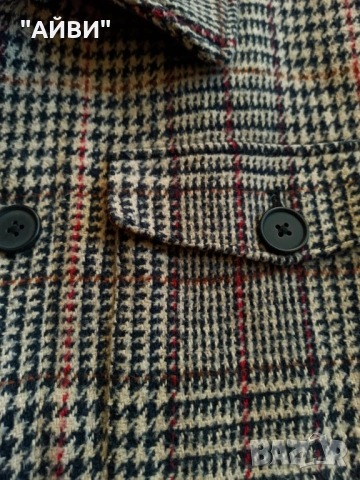 Дамско марково карирано яке тип риза, снимка 12 - Якета - 53304284