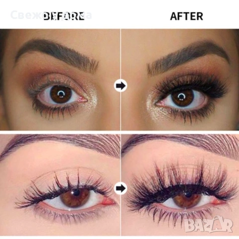 Ексклузивна водоустойчива спирала за мигли с 4D ефект - Черна!, снимка 4 - Козметика за лице - 53588289
