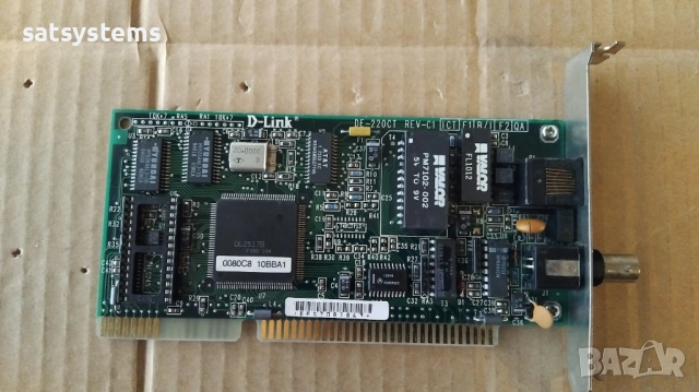 D-Link DE-220CT REV-C1 16-bit ISA Network Controller Card