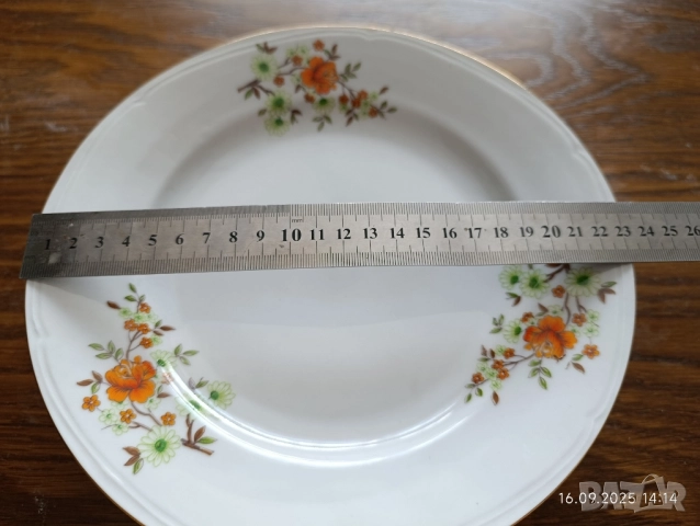 Български порцеланови чинии , снимка 2 - Чинии - 51732613