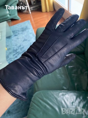 Кожени сини ръкавици /нови/