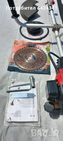 Бензинова коса с нож и корда Ikra Mogatec BF25, снимка 3 - Градинска техника - 50191003