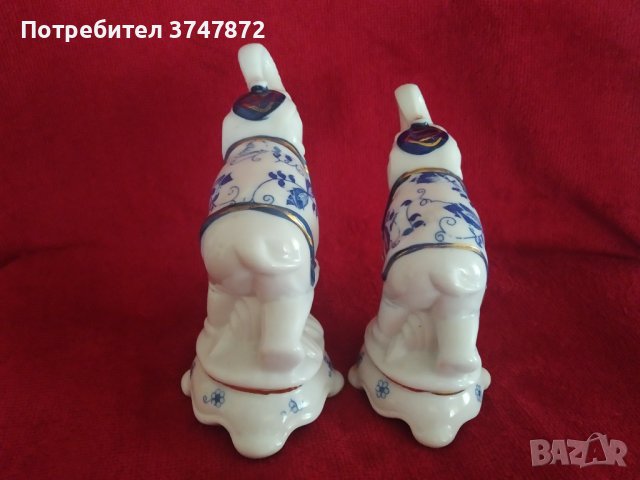 РАЗПРОДАЖБА! Порцеланови фигури Слонове 2 бр.(ПУКНАТИНИ), снимка 4 - Антикварни и старинни предмети - 40884752