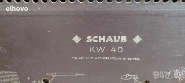 Старо лампово радио Schaub-Lorenz KW 40, снимка 7 - Антикварни и старинни предмети - 48902923
