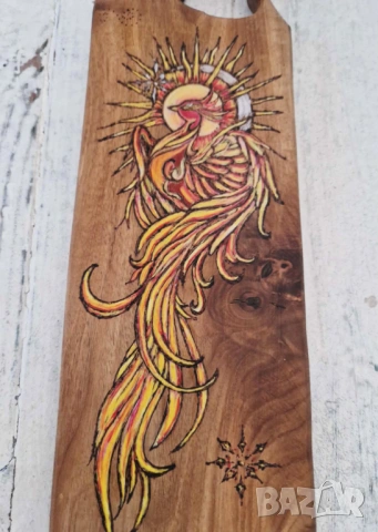 Дъски от орех ръчна пирография, снимка 10 - Декорация за дома - 53510046