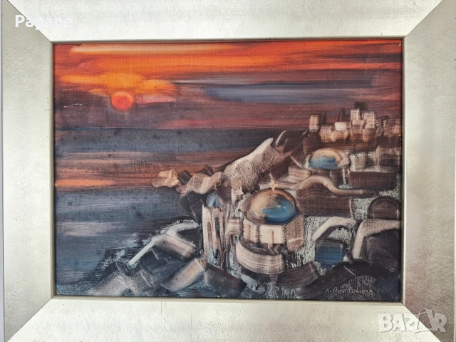 "Санторини" Людмила Поптошева, снимка 2 - Картини - 53474579