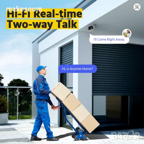 ANNKE 180 градуса панорамна IP камера, снимка 5 - IP камери - 53581730