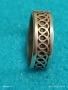 Сребърен пръстен орнаментиран висока проба сребро майсторска изработка 50128, снимка 3