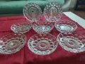 Български комплект кристални чинии, снимка 1