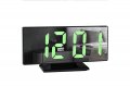 Черен огледален LED будилник, 4 в 1, снимка 5