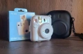 Fujifilm Instax Mini 12 camera (Clay white) + plastic shell, EVA case, снимка 1