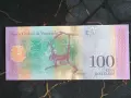 Банкнота - Венецуела - 100 боливара UNC | 2018г., снимка 2
