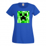 Дамска тениска Creeper Face 2 майнкрафт Minecraft,Игра,Забавление,подарък,Изненада,Рожден Ден., снимка 6