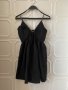 Черна разкроена рокля с камъни парти ХИТ, снимка 3