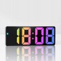 LED часовник с функция будилник, RGB подсветка, снимка 1 - Други стоки за дома - 42575141