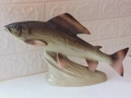 Прекрасна огромна порцеланова фигура (риба)на фирма Роял Дукс(Royal Dux), снимка 12
