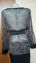 Ефирна блуза/туника, в черно и светло бежово🍀👗S,M🍀👗арт.3028, снимка 3