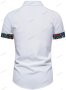 Мъжка лятна модна риза с къс ръкав Colorblock, 2цвята - 023, снимка 4