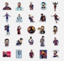 50 бр  Lionel Messi Лионел Меси Футболист футбол футболни самозалепващи лепенки стикери украса ден, снимка 3