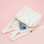 Дамска бяла модна ежедневна лека раница за пътуване Чанта през рамо Ученическа чанта, снимка 7