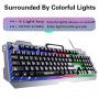 Комплект Gaming STELS V680, USB, Rainbow Backlight, 2 in 1: Клавиатура,Мишка, снимка 11