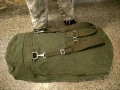 Оригинален немски военен сак с презрамки (Брезент) – Олив, снимка 4