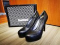 Елегантни дамски обувки, естествена кожа, висок ток, Tendenz, 38 , снимка 1 - Дамски обувки на ток - 38758250
