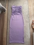 ZARA  рокля без презрамки – пастелно лилава, снимка 3