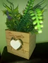 Великденска кошничка -зайче,дървена кутийка с изкуствени цветя , снимка 8