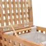 vidaXL Кош за пране 39x39x65 см масивно орехово дърво, снимка 3