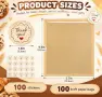 Нов комплект Хартиени Пликове с Прозорец 100 броя 18x19 см за Бисквити Печива Сандвичи, снимка 2