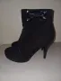 ДАМСКИ  ВЕЛУРЕНИ ЧЕРНИ БОТИ  - N 36, снимка 5
