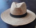 Лятна сламена шапка, бомбе, снимка 1 - Шапки - 41038846