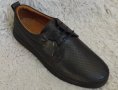Обувки, естествена кожа, черни, код 541/ББ1/69, снимка 1 - Спортно елегантни обувки - 42539214