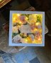 Кутия от дърво / стъкло/ с изкуствени цветя, снимка 1 - Декорация за дома - 35945652