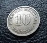 Стара монета 10 пфенига 1911 г. буква J -Германия- топ цена !, снимка 6