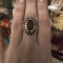 Антикварен сребърен пръстен от средата на 19 век 
