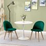 Зелен стол / комплект от два трапезни стола / столове с мека седалка и облегалка МОДЕЛ 93, снимка 4