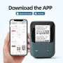  Bluetooth, преносим, термопринтер  за етикети съвестим с телефони и компютри BrokSilent, снимка 2