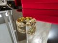 CARTIER Panthere de Cartier Gold Paved Diamonds Дамски Пръстен, снимка 1