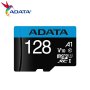 Карта с Памет, Adata 128GB MicroSDXC UHS-I CLASS10 A1 + (1 adapter), снимка 1 - Карти памет - 41467741