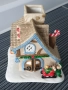 Partylite 16см/НОВА американска коледна керамична къща-свещник, снимка 1