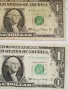 банкноти от 1 долар от 1963 г. със звезда, снимка 3