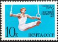СССР, 1987 г. - самостоятелна чиста марка, спорт, 3*10, снимка 1 - Филателия - 41654264