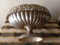 Посребрена месингова фруктиера арт деко, снимка 6