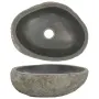 vidaXL Мивка от речен камък, овална, (29-38)x(24-31) см, снимка 1