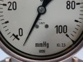 Манометър мембранен WIKA Ф 100, 0-100 mmHg, снимка 3
